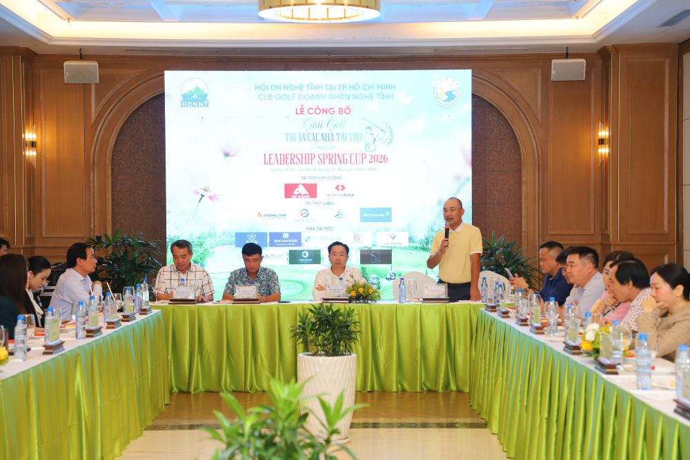 Công bố giải golf doanh nhân Nghệ Tĩnh - Leadership Spring Cup 2026